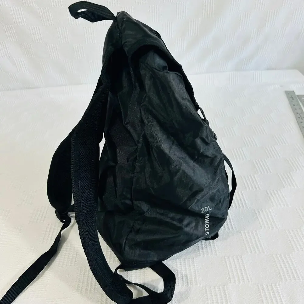 Eddie Bauer 20L Stowaway Ruck Pack Black 100% Polyester